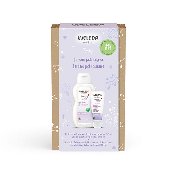 Set për trup për fëmiijë Weleda Gentle Caress, losion për trup 200 ml + krem për trup 50 ml + peshqir
