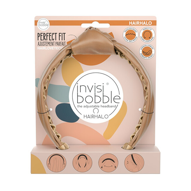 Лента за глава Invisibobble Hairhalo Fall in Love Hello Pumpkin, кафеава
