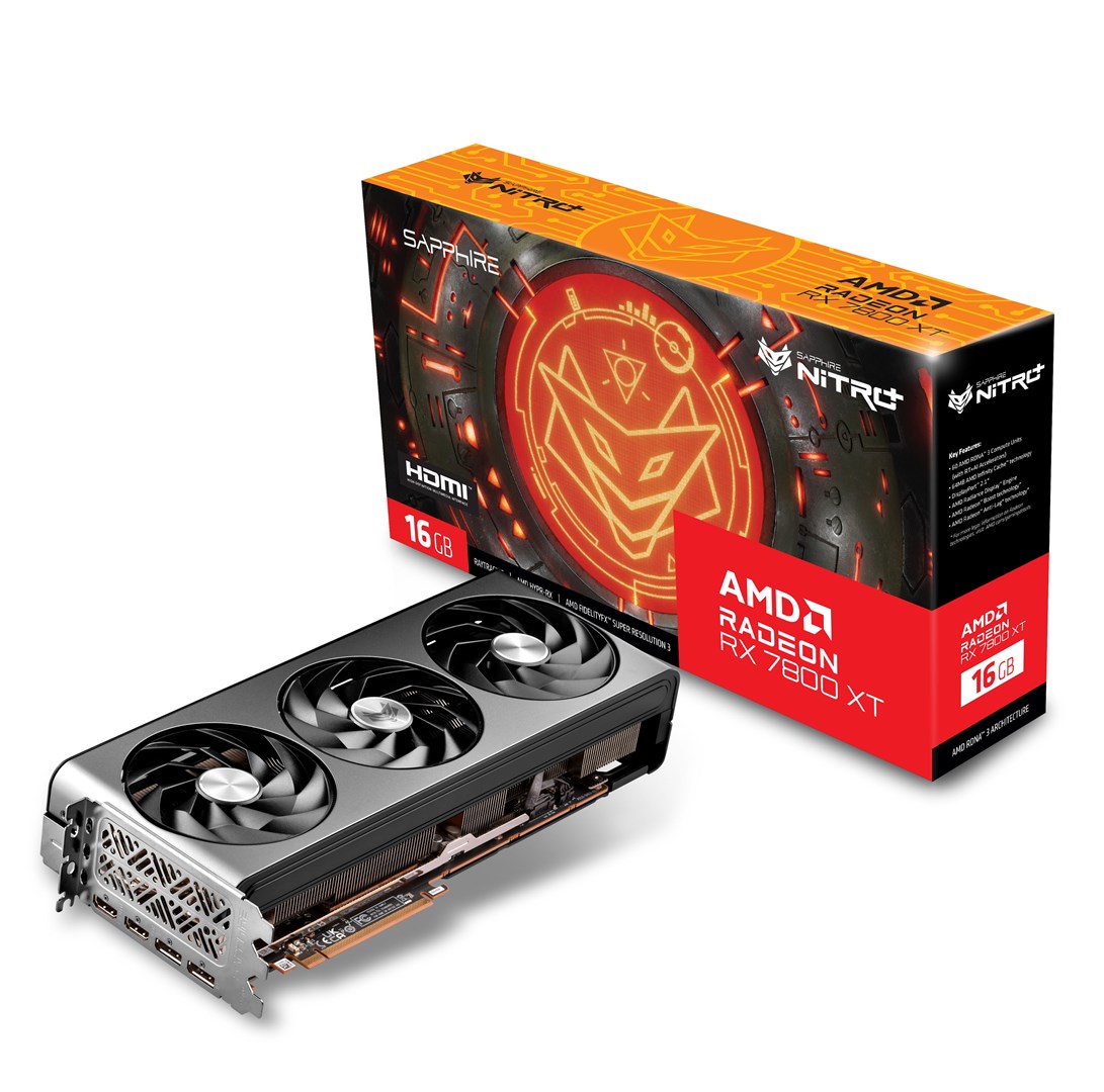 Kartë grafike Sapphire Gaming AMD Radeon RX 7800 XT, OC, 16 GB GDDR6