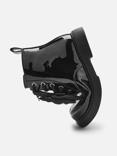 Çizme Shiny Bow  Black