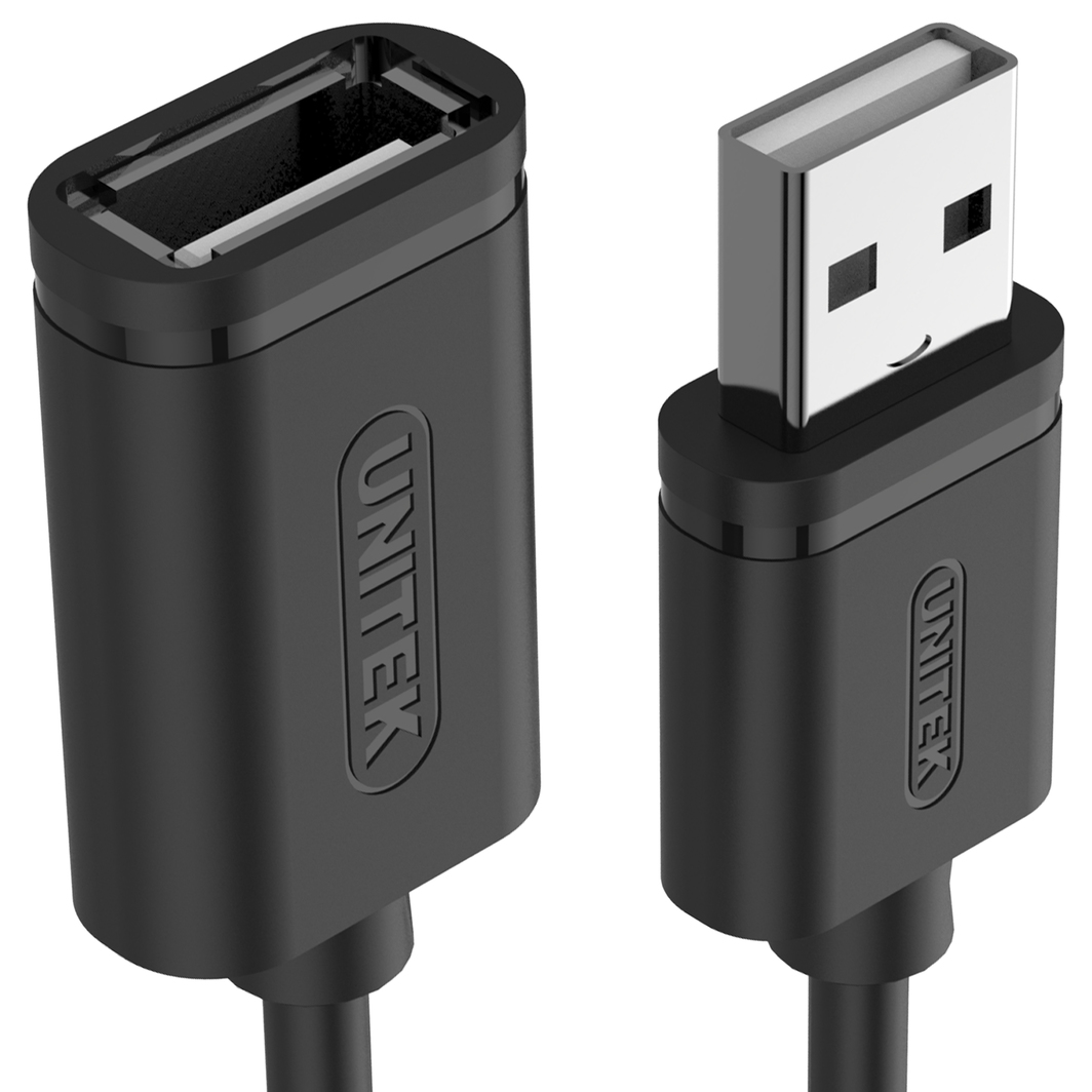 Kabëll zgjatues USB Unitek, USB 2.0 AM-AF, 2m 