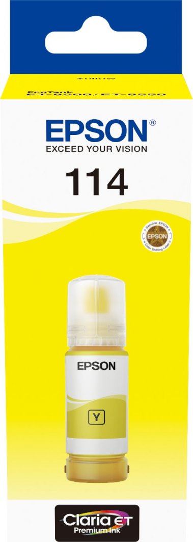 Ngjyrë printeri Epson 114 EcoTank, 70ml, e verdhë