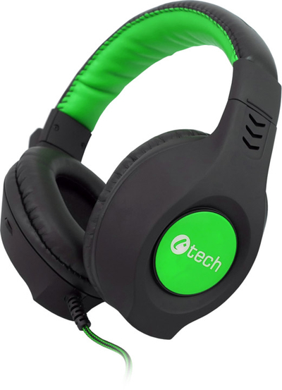 Kufje C-Tech Nemesis V2 GHS-14G, të zeza/ të gjelbërta