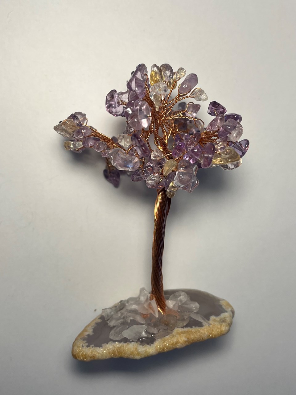 Gurë natyral Dar Amethyst, 12 cm, vjollcë