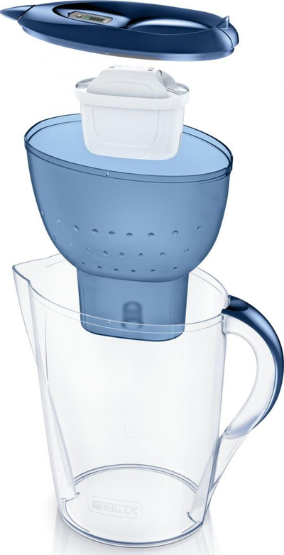 Ibrik me filtër Brita Marella XL MX Plus, i kaltër