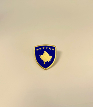 Pin Rezniqi – Stema e Kosovës, metalike e ngjyrosur me të kaltër