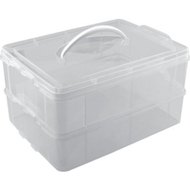 Kuti për torte Lamart LT6034, 34x25.5x19cm, transparente