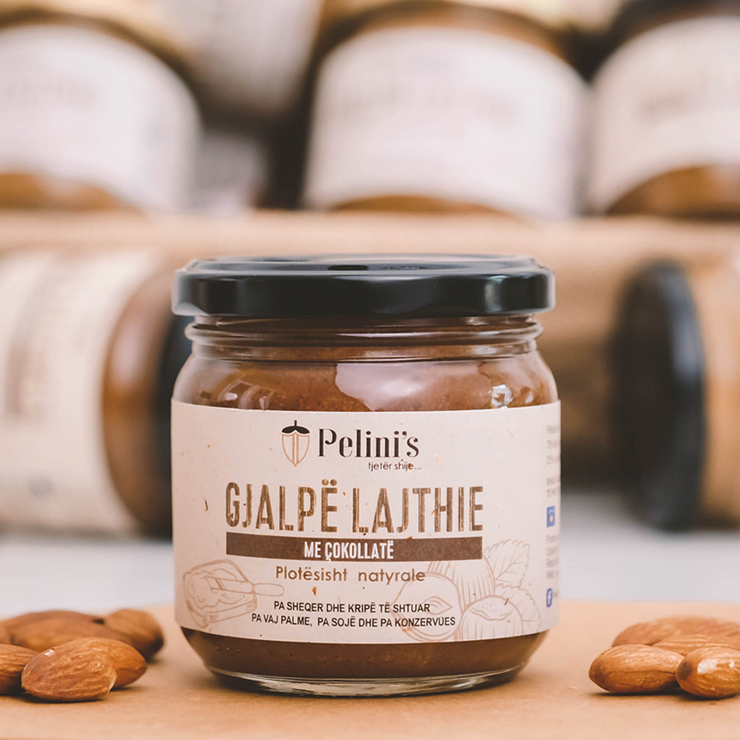 Gjalpë lajthie me çokollatë Pelini's, 200g