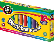 Plastelina Astra, 12 ngjyra