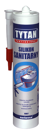 Ngjitës silikoni Tytan, i bardhë, 310 ml