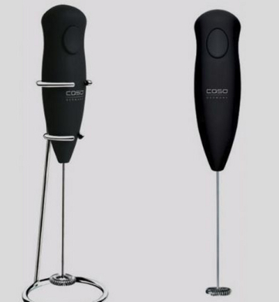 Vluese qumështi Caso (01610), çelik, e zezë