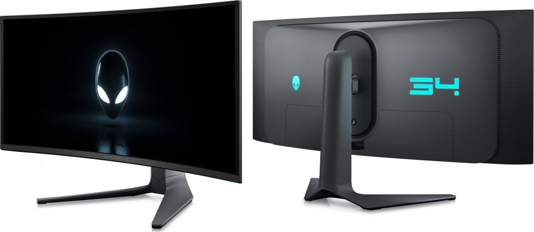 Dell Alienware AW3423DWF OLED монитор (210-BFRQ), 34", UWQHD, црна