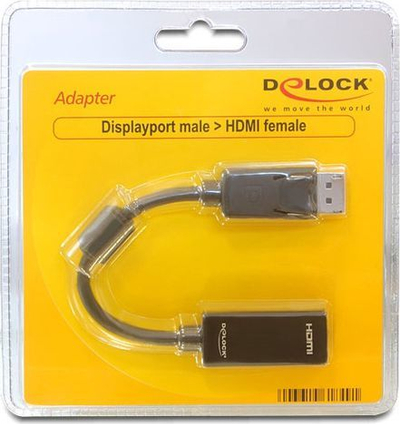 Kabllo HDMI DeLock Display Port, e zezë