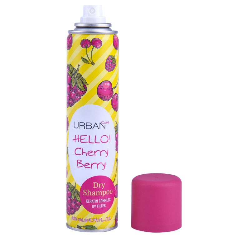 Shampo i thatë për flokë Urban Care Hello Cherry Berry, 200 ml