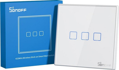 Ndërprerës Sonoff T2EU1C-RF 433MHz Smart (1-channel)