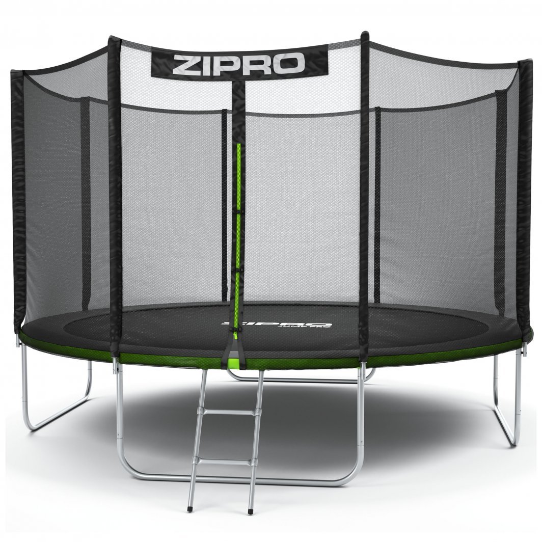 Trampolinë kopshti me rrjetë të jashtme Zipro 12FT (374cm) + çantë këpucësh FALAS!