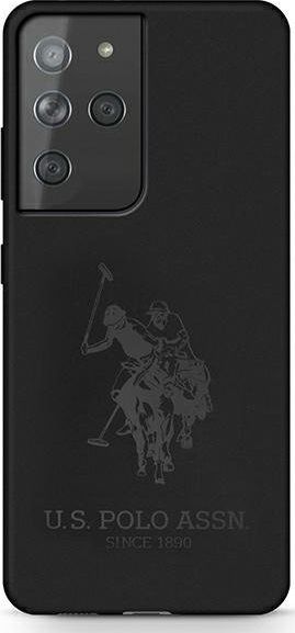 US Polo Силиконска Маска за Samsung Galaxy S21 Ultra, Црна
