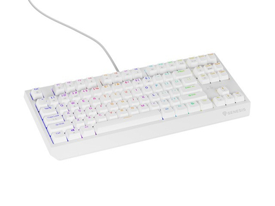 Tastierë Genesis Thor 230 TKL RGB Outemu Brown, e bardhë