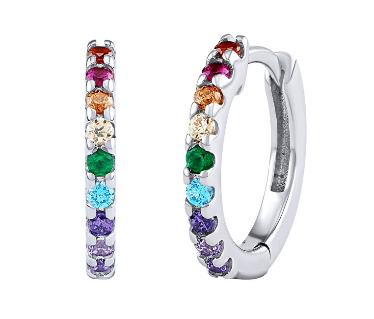 Silvego Daymen Сребрени Обетки во Форма на Круг со Brilliance Zirconia