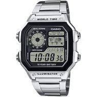 Orë dore CASIO AE1200WHD-1A, e argjendtë Orë dore CASIO AE1200WHD-1A, e argjendtë