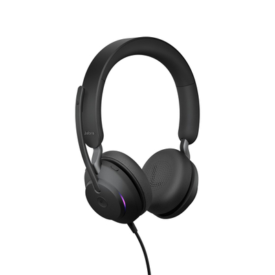 Kufje Jabra Evolve2 40 SE, me kabllo, të zeza