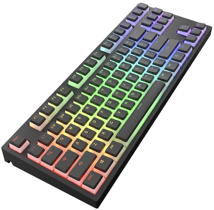 Tastierë Dark Project KD87A Pudding, Gateron Cap Teal, US