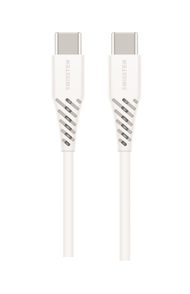 Kabllo Swissten TPE USB-C/USB-C, PD, 5A, (100W,) 1,5m, e bardhë