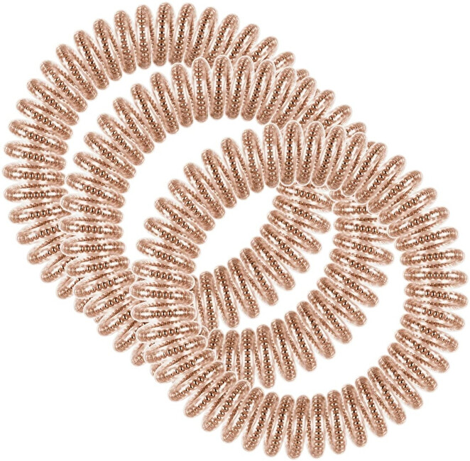 Kapëse për flokë Invisibobble Slim Of Bronze and Beads, 3 copë