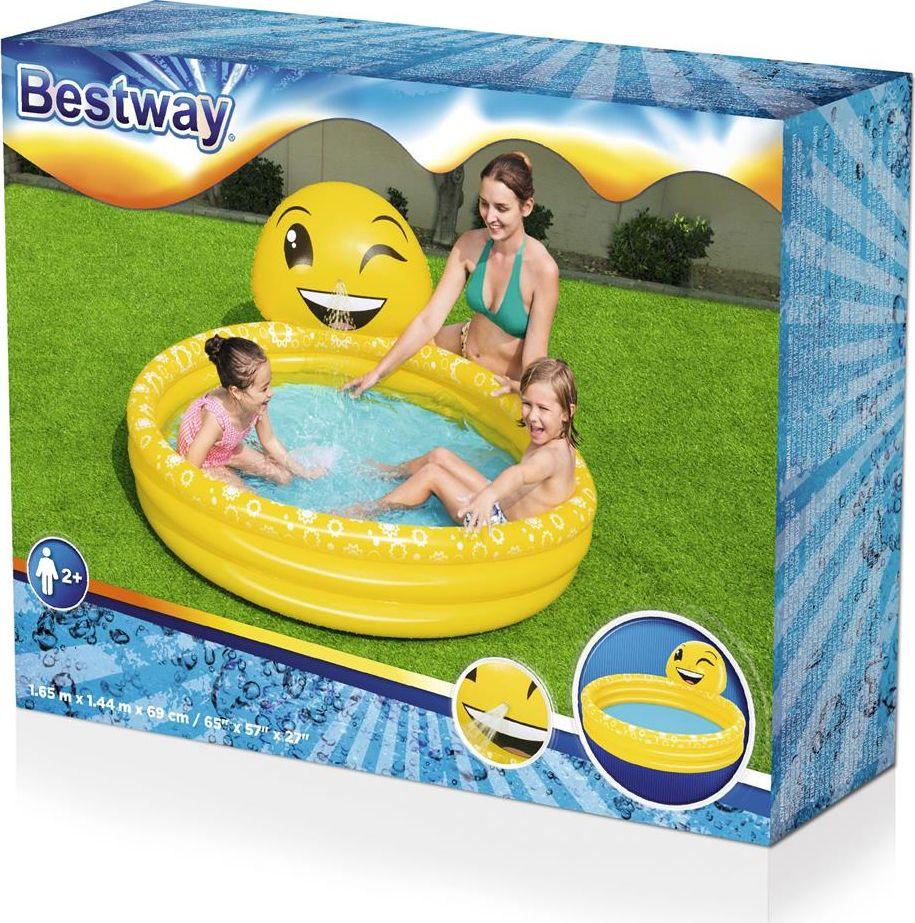 Pishinë për fëmijë Bestway Cheerful Emoticon, 165x144cm