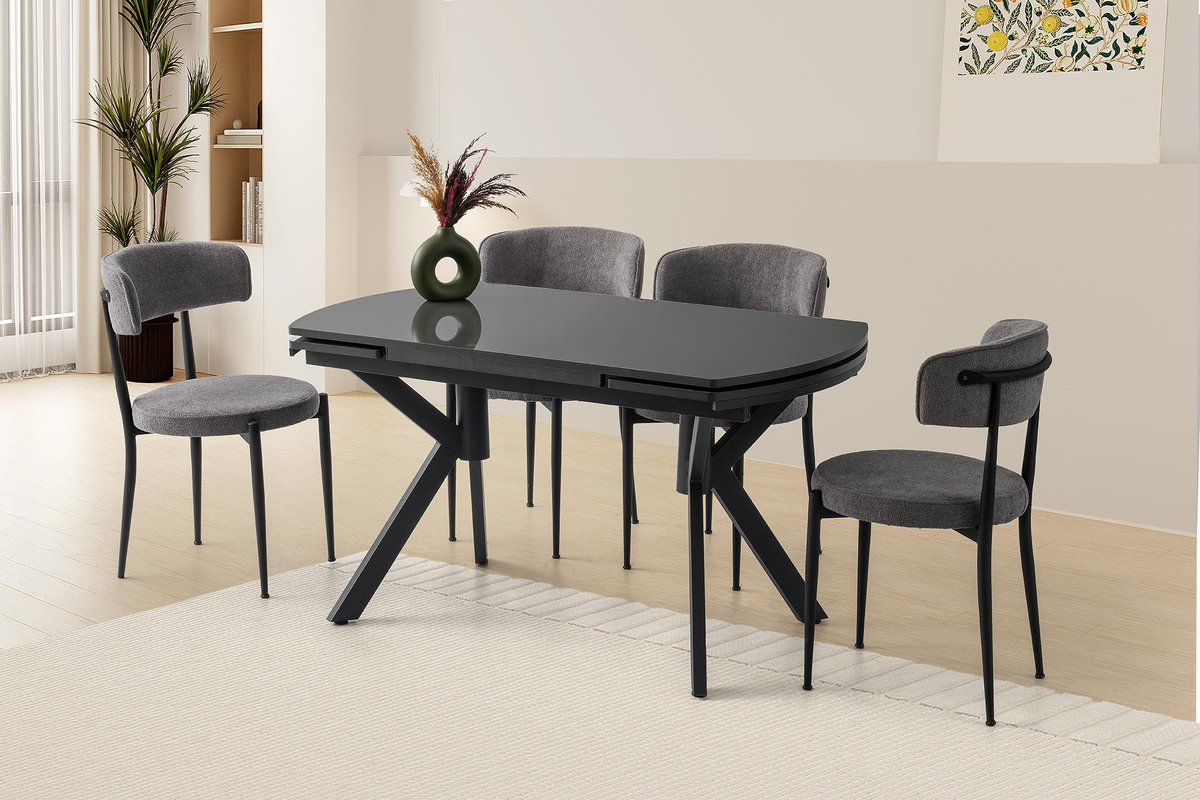 Set tavolina SAG Metal – e zezë / gri
