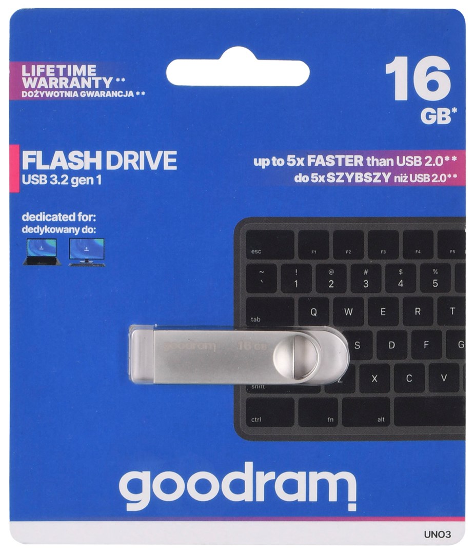 USB Goodram, 16 GB, USB Type-A