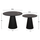 Set Dien 2 tavolina kafe Φ56&Φ43cm (HM9926), zezë