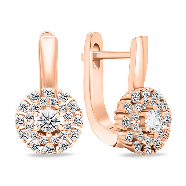 Brilio Silver Decent Bronze Обетки со Циркони EA674R