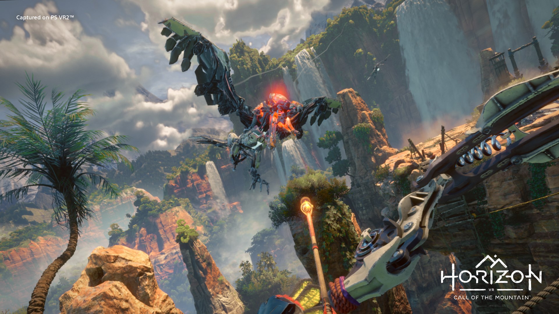 Set PlayStation VR2 dhe Horizon Call of the Mountain, i bardhë