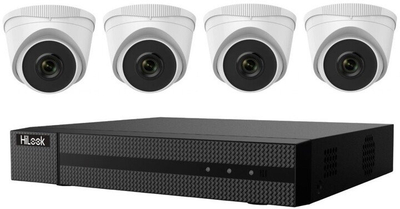 Set HiLook IK-4142TH-MH/P(C) - 104MH-D/4P + 4xIPC-T221H + 1TB HDD, i bardhë