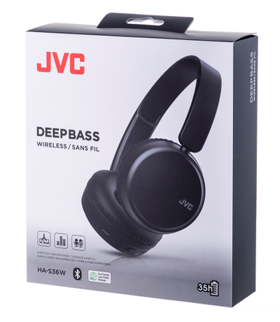 Kufje JVC HA-S36W, Wireless, të zeza