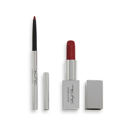 Set kozmetik Revolution PRO X Marilyn Red, laps për buzë 0.18 g + buzëkuq 3.6 g