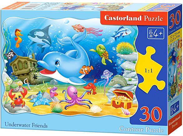 Lodër puzzle Castorland Underwater Friends - 30pc