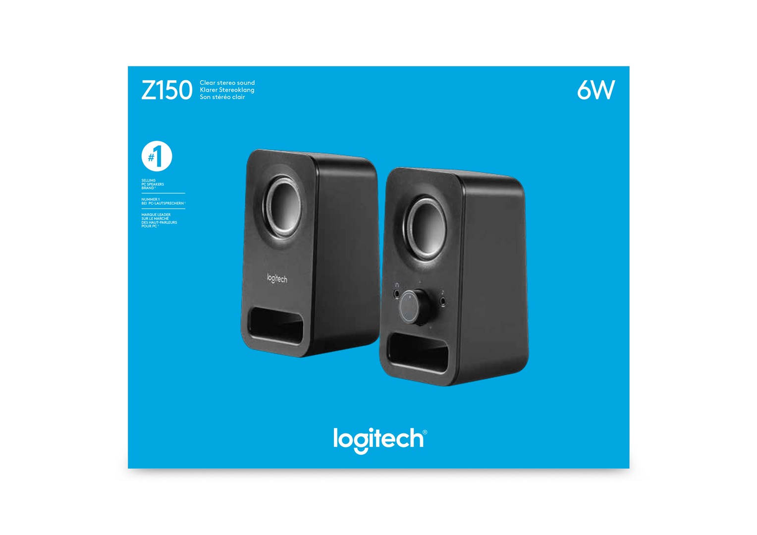 Мултимедијални звучници Logitech Z150, црни