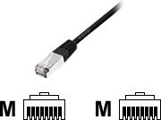Kabllo EQUIP Patchcord, Cat6, S/FTP, HF, 3 m (605592), e zezë