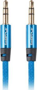 Kabllo Lanberg Jack 3.5mm - Jack 3.5mm (CA-MJMJ-10CU-0020-BL), 2m, e kaltërt