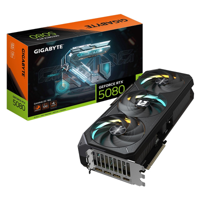 Kartelë grafike Gigabyte RTX 5080 GAMING OC 16G, 16GB GDDR7