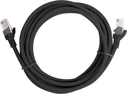 Kabllo Lanberg Patchcord, Cat5e, 10m, e zezë