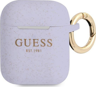 Kuti mbrojtëse Guess GUA2SGGEU për AirPods 1/2, vjollcë