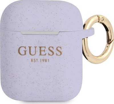 Kuti mbrojtëse Guess GUA2SGGEU për AirPods 1/2, vjollcë