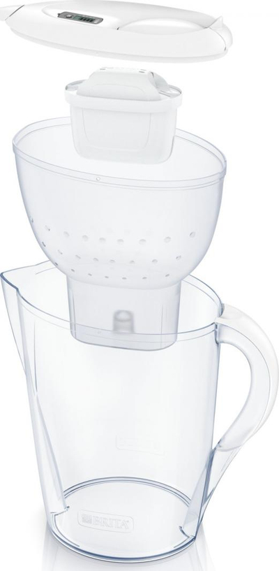 Ibrik me filtër Brita Marella XL MX Plus, i bardhë
