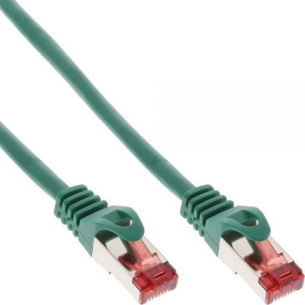 Kabllo rrjeti InLine S/FTP, PiMF, Cat.6, 250MHz, PVC, CCA, e gjelbër, 1m (76111G) Kabllo rrjeti InLine S/FTP, PiMF, Cat.6, 250MHz, PVC, CCA, e gjelbër, 1m (76111G)