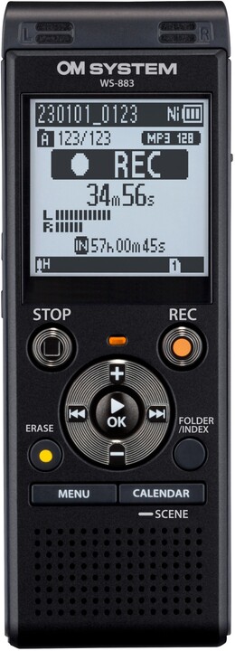 Regjistrues Olympus WS-883, i zi