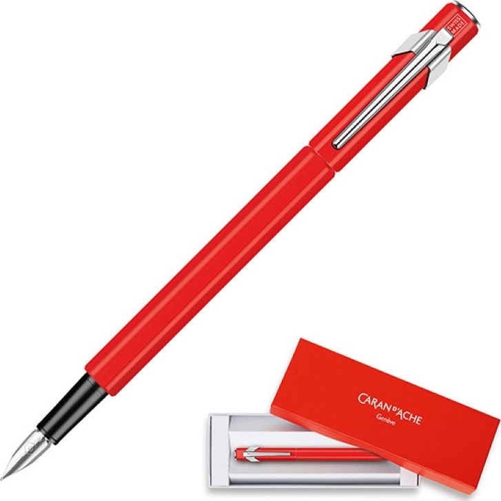 Stilolaps Caran d'Ache 849 F, i kuq