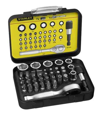 Set vegla pune Stanley (1-13-906), 39 elemente